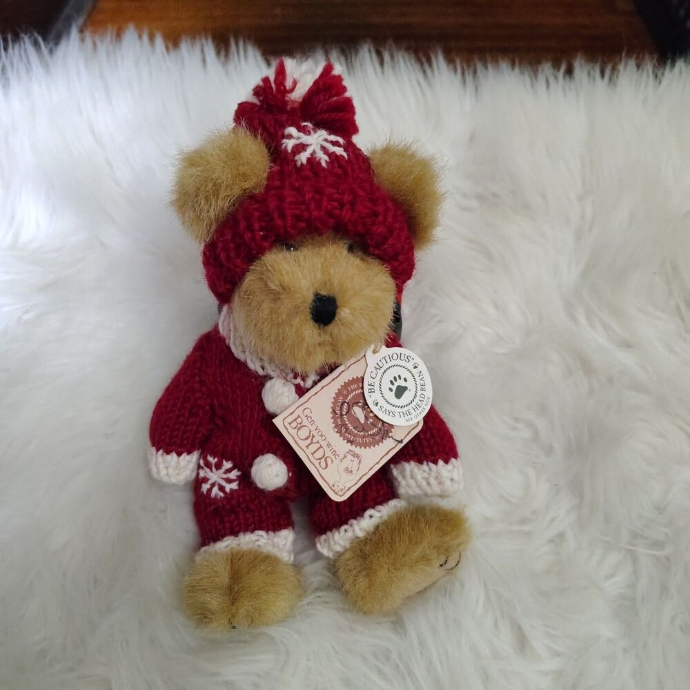 Boys Bear TJ’s Best Dressed Collection Tootie Whizzalong Snowflake Jumper
